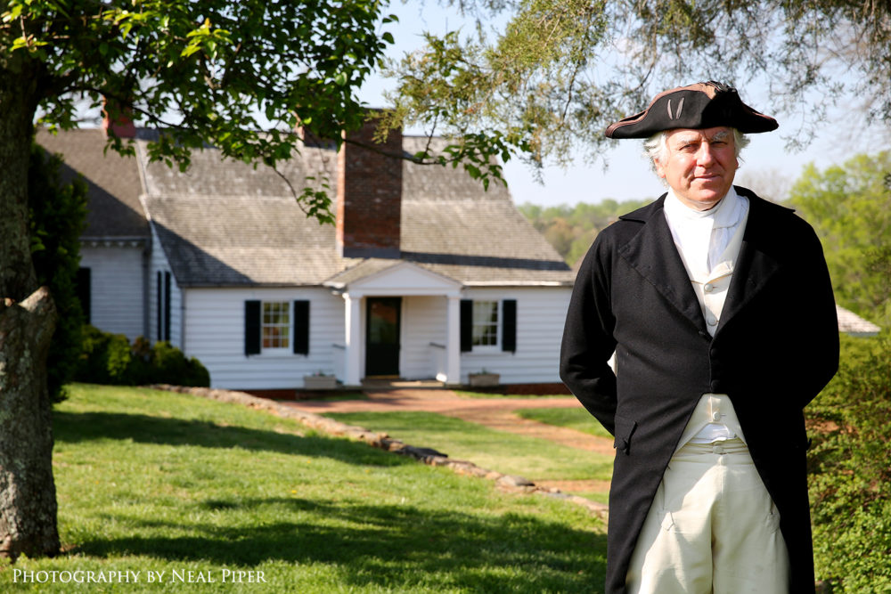 actor dressed as James Monroe