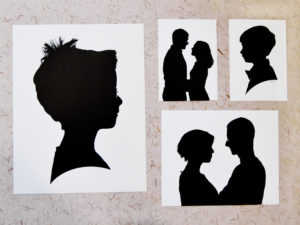 collage of silhouette photographs