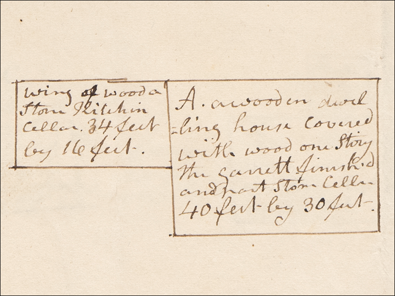 1809 Monroe insurance house drawing